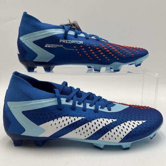 Mens Size 10 Adidas Predator Accuracy.2 FG Royal Blue White Soccer Cleat GZ0027 - Picture 1 of 5